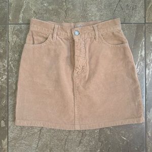 Tan Brandy Mini Skirt